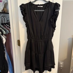 BB Dakota Black Ruffled Dress